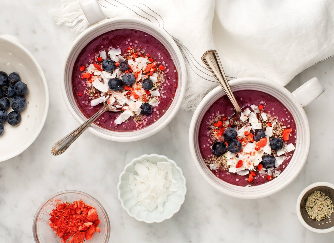 Berry Superfood Smoothie Bowls